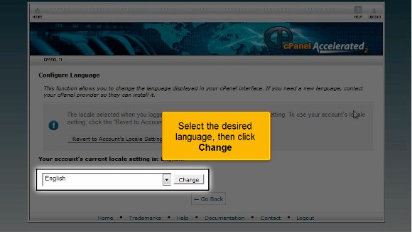 01-select-language cPanel language